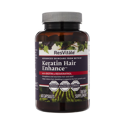 ResVitále Keratin Hair Enhance - Keratin Supplement for Hair Growth - 60 Capsules ResVitaleBuy Supplements Australia