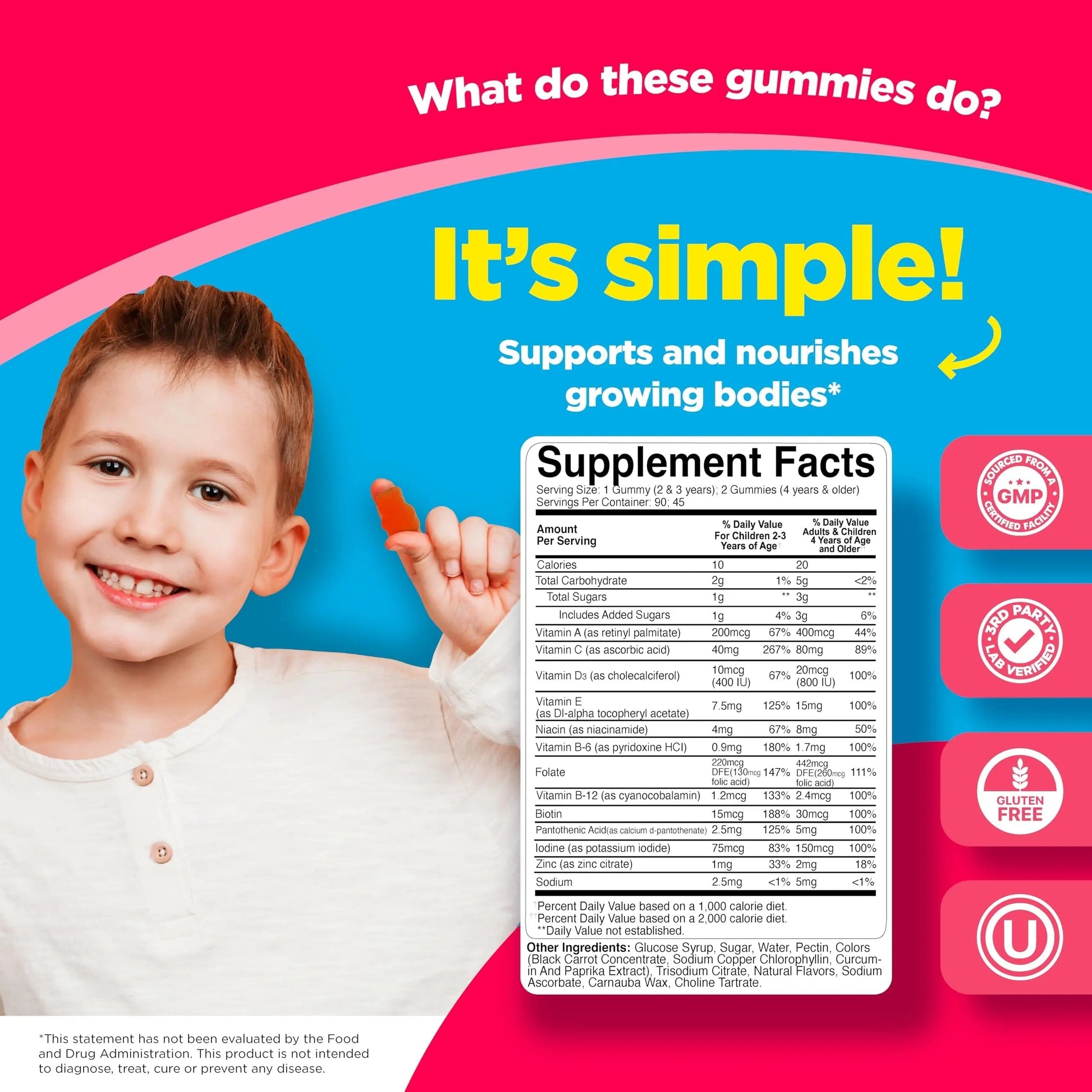 Phytoral Kids Vitamins Gummy Multivitamin Chewable - Kids Gummy Vitamins for Mood Support Natural Energy Boost PhytoralBuy Supplements Australia