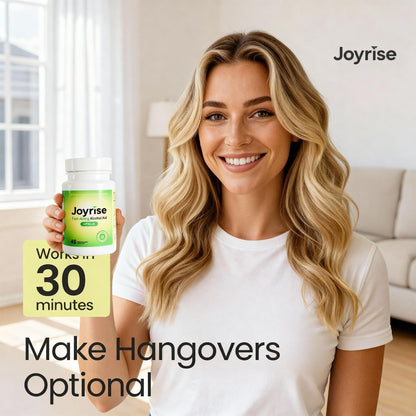 Joyrise® After Drinking Aid – Fast Acting Capsules with DHM – Alcohol Metabolism Support, Liver Health, Rapid Bioavailability & Body Replenishment – 45 Capsules (15 Servings) JoyriseBuy Supplements Australia