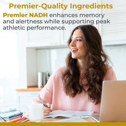 Premier Research Labs NADH - NADH Supplement, NAD Supplement for Men & Women, Nicotinamide Adenine Dinucleotide, Cell Regenerator, Respiratory Support - 30 Vegetarian Capsules Premier Research LabsBuy Supplements Australia