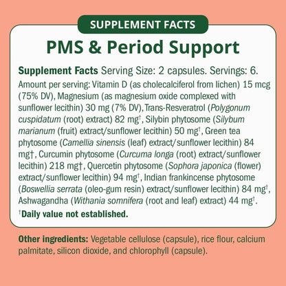 Semaine PMS & Period Relief - Menstrual Cramp Relief: No More Period Cramps, Mood Swings, or Bloating. PMS Supplement for Happy Hormones and Period Relief. (12 Count) SemaineBuy Supplements Australia
