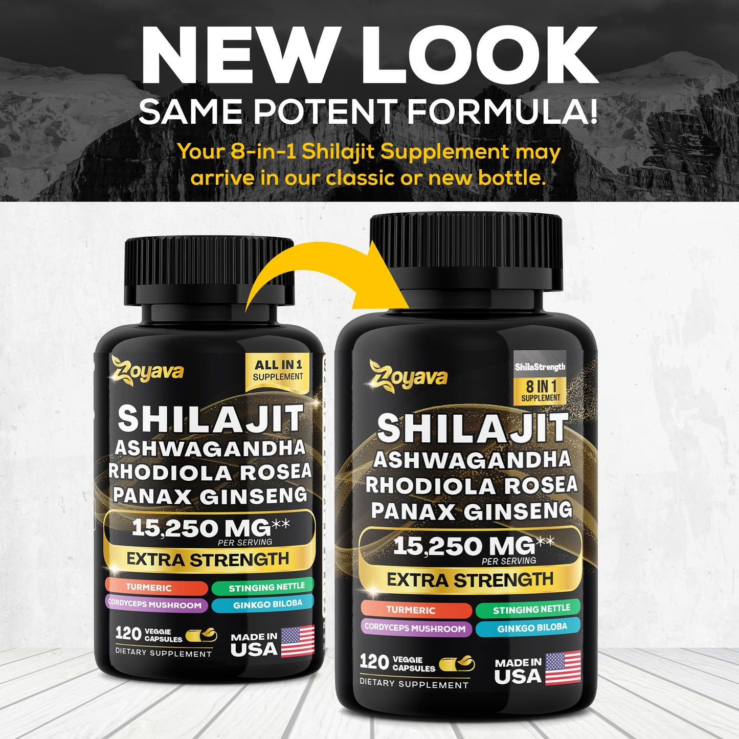 Zoyava Shilajit 9000MG Radiant Health Blend Ashwagandha 2000MG Rhodiola Rosea ZoyavaBuy Supplements Australia