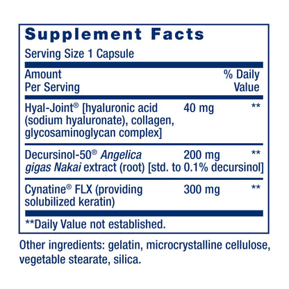 Life Extension Fast-Acting Joint Formula, Keratin, Korean Angelica, hyaluronic Acid, Joint discomfort Relief, Non-GMO, Gluten-Free, 30 Capsules Life ExtensionBuy Supplements Australia