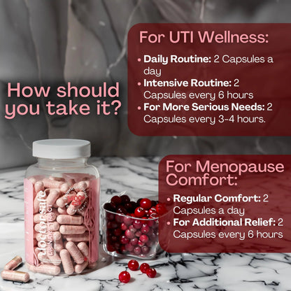 Cranberry Supplement, D-Mannose Capsules Made with Concentrated Whole Fruit Cranberry, Natural Support for Rapid Action to Help Cleanse and Protect the Urinary Tract* (120 Count) DOCTOR SAFEBuy Supplements Australia