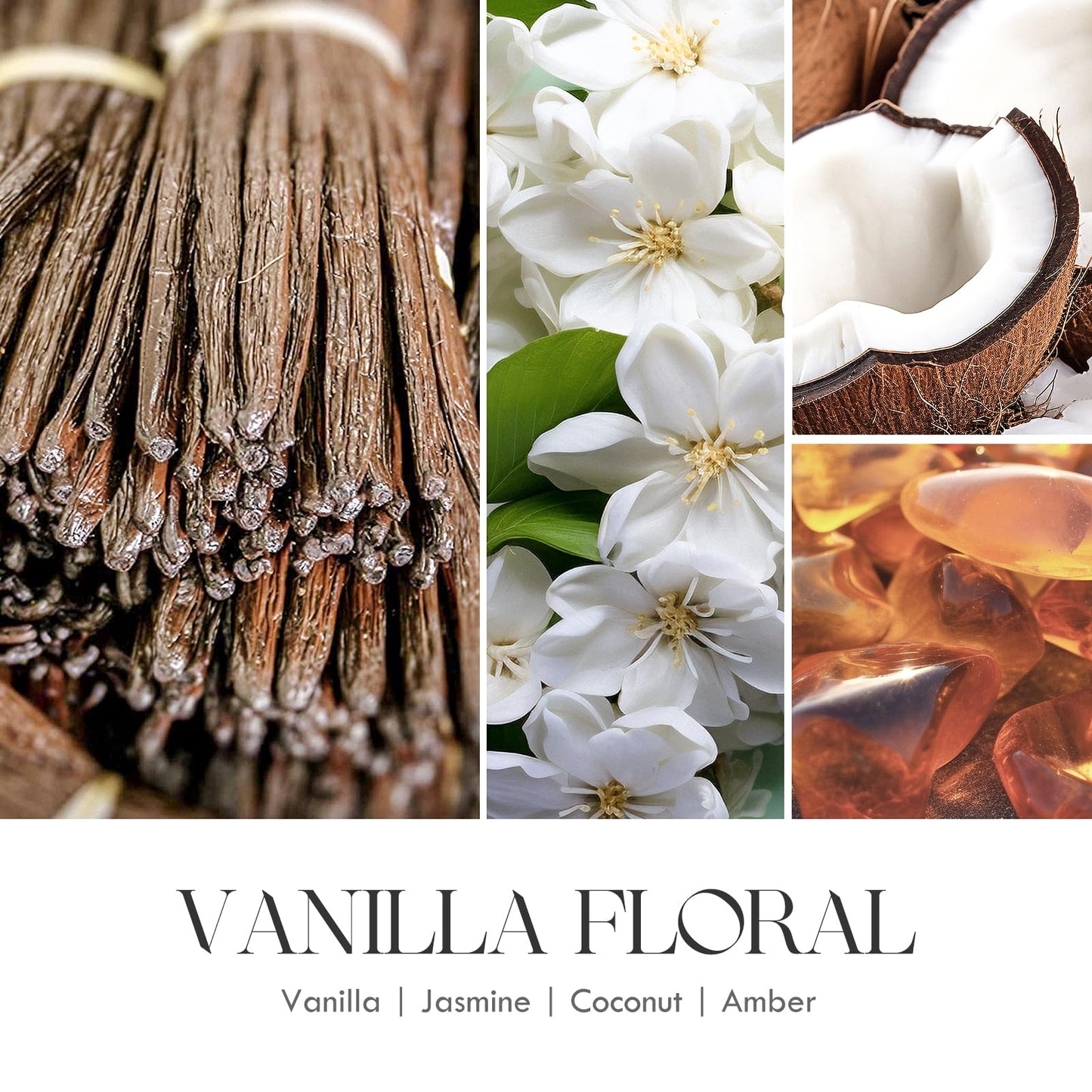 Vanilla Soy Candles Gift for Women - Aromatherapy Candle with Crystals Inside, 10oz Natural Soy Wax Candles AOOVOOBuy Supplements Australia