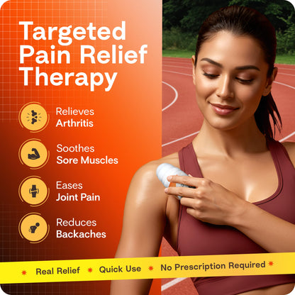 Rugged Fit Max-Strength Pain Relief Roll-On Gel – Cold & Hot Therapy with Menthol 2% + Methyl Salicylate 10% – Fast-Absorbing, Non-Greasy for Back, Arthritis, Muscle & Joint Pain – 3.38 fl oz Rugged FitBuy Supplements Australia