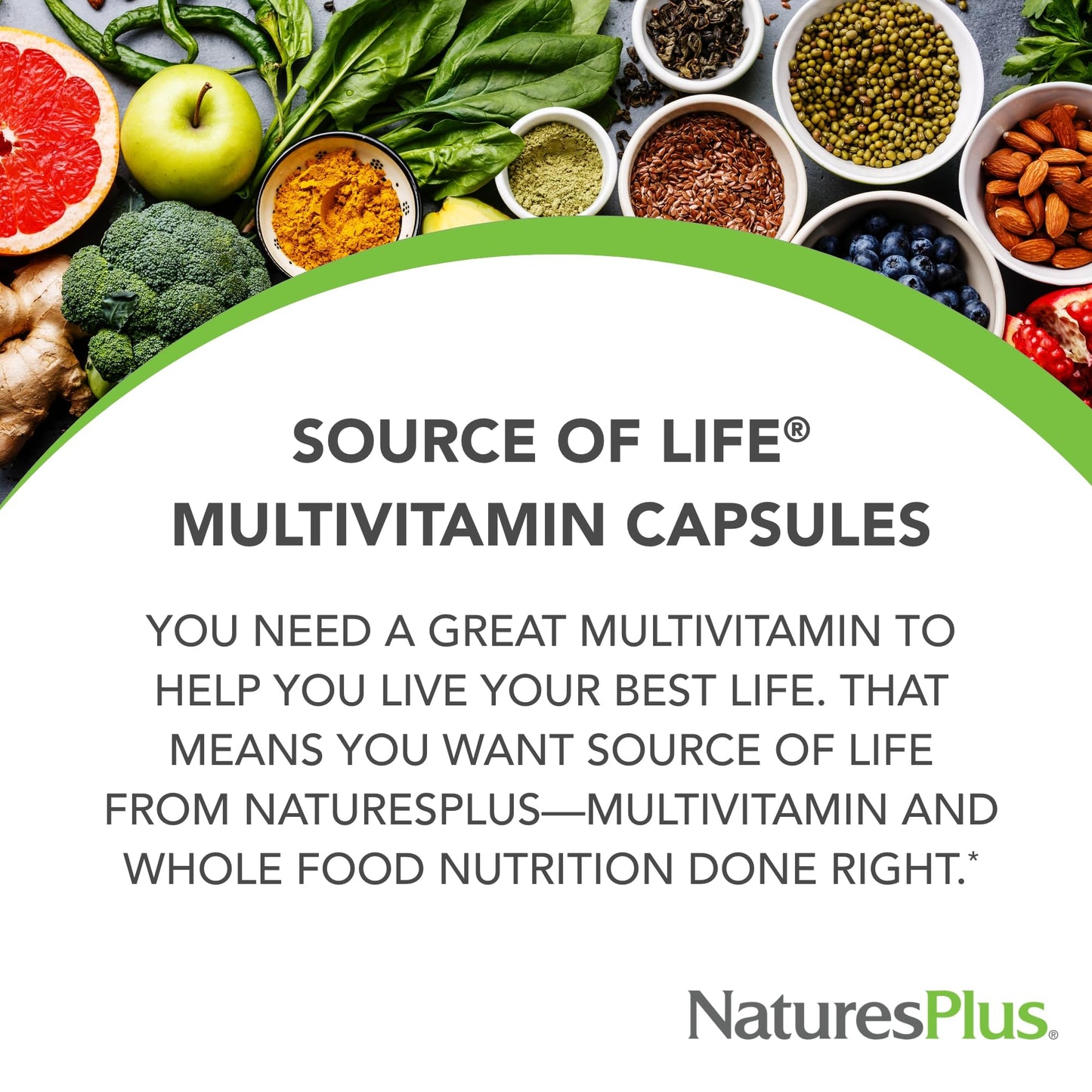 NaturesPlus Source of Life - 180 Capsules - Multivitamin & Mineral Supplement - Supports Natural Energy & Overall Well-Being - Gluten Free, Vegetarian - 20 Servings NaturesPlusBuy Supplements Australia