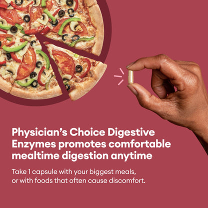 Physician's CHOICE Digestive Enzymes - Multi Enzymes, Bromelain, Organic Prebiotics Physician's CHOICEBuy Supplements Australia