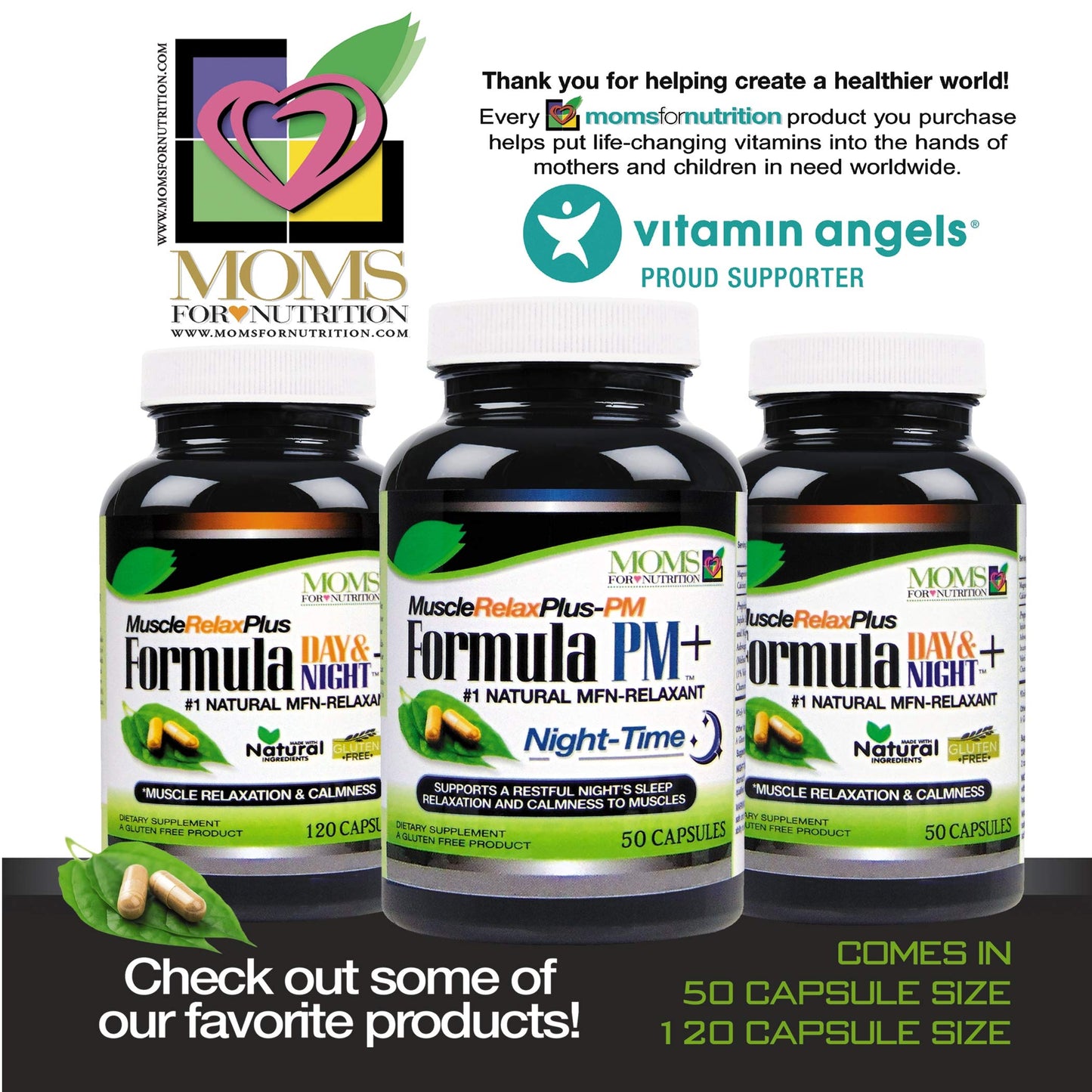 All Natural Muscle Relax Formula Plus - 50 Capsules - Daytime/Nighttime Natural Relaxant Moms For NutritionBuy Supplements Australia