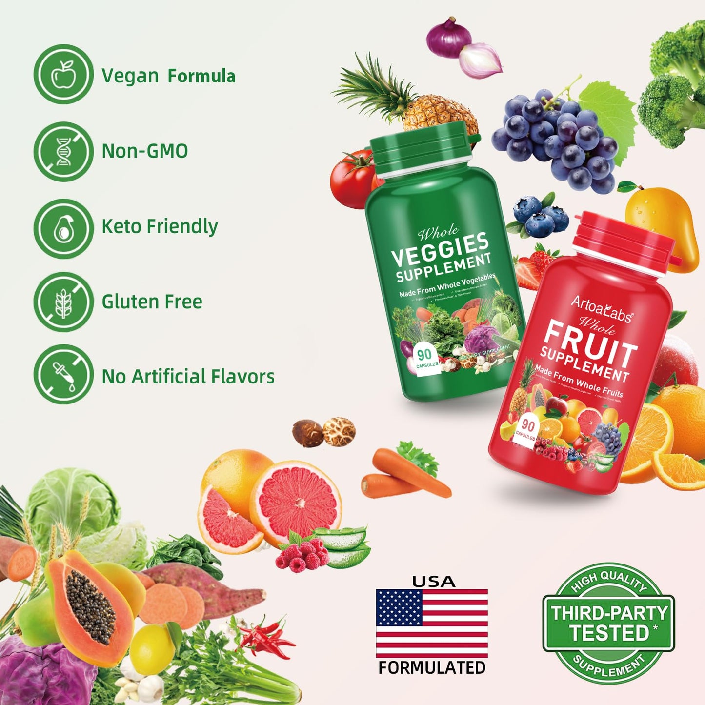 Ruduwu Fruit Capsules - 100% Whole Natural Fruits Supplements - Vitamins Supplement Dietary Nutritional Balance,Whole Food Supplement Ingredients Blended Vitamin & Mineral RuduwuBuy Supplements Australia