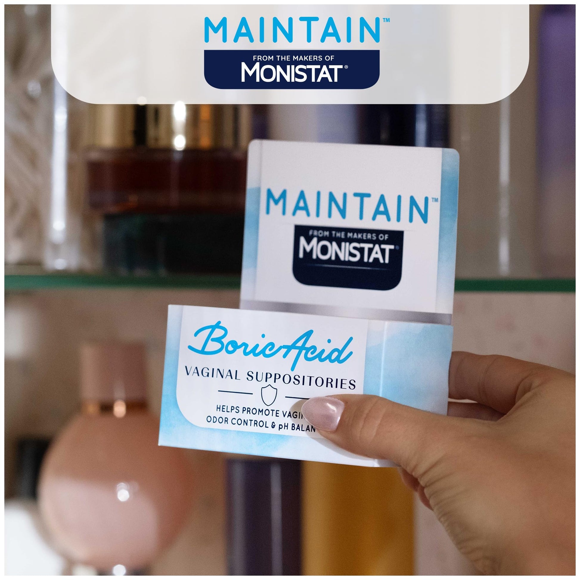 from The Makers of Monistat, Maintain Boric Acid Suppositories for Women, 600 Mg of Boric Acid, 30 Ct, 1 Pack MonistatBuy Supplements Australia