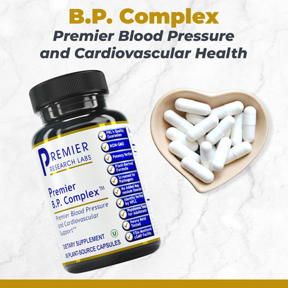 Premier Research Labs Premier BP Complex - Heart Health Supplements, BP Formula, Garlic Allicin Supplement, Natural Herbal BP Support Pills with Reishi & Cayenne Pepper - 60 Vegetarian Capsules Premier Research LabsBuy Supplements Australia