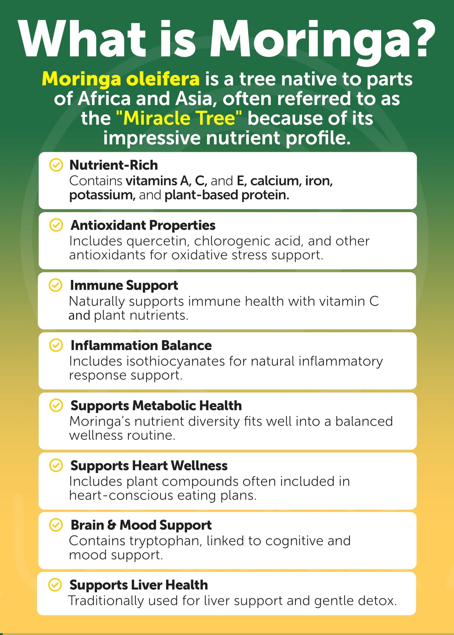 Lunakai USA Made Pure Moringa Capsules – Advanced Moringa Leaf Extract Supplement with Ashwagandha, Boswellia