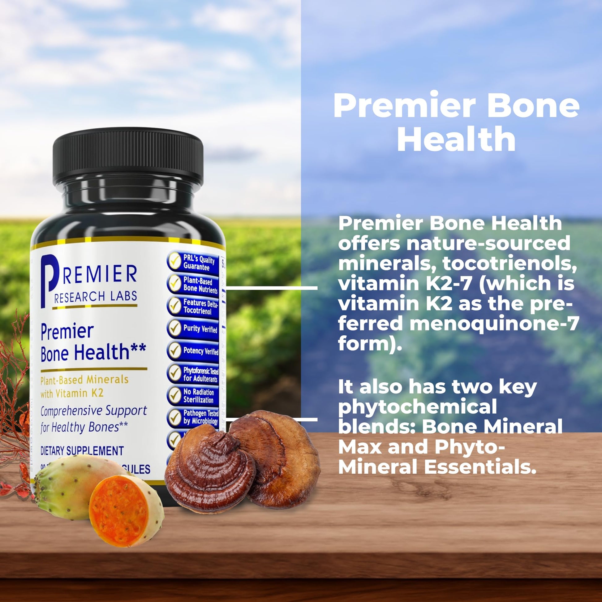 Premier Research Labs Premier Bone Health - Bone Health Vitamins, Bone Strength Supplement for Women & Men, Calcium Supplement with Vitamin K2, Healthy Bone Support - 90 Capsules Premier Research LabsBuy Supplements Australia