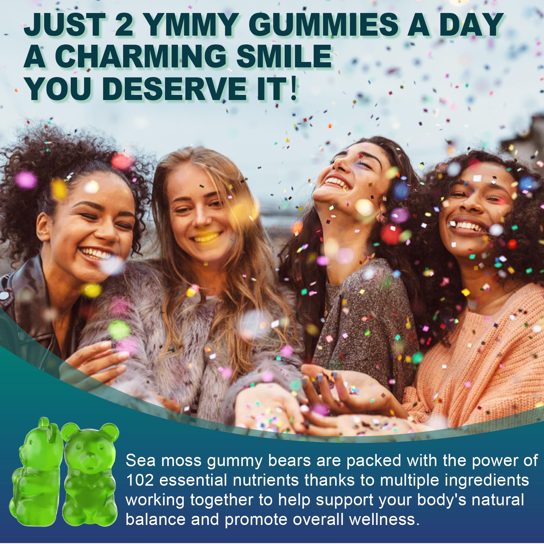 Sugar-Free Sea Moss Iodine Gummies 5000mg, Extra Strength Irish Moss Gel Supplement EnvyCureBuy Supplements Australia