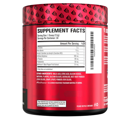 Jacked Factory NITROSURGE Shred Pre Workout Supplement - Energy Booster, Instant Strength Gains, Sharp Focus, Powerful Pumps - Nitric Oxide Booster & PreWorkout Powder