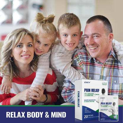 ZEEY 4% Lidocaine Pain Relief Patches, with 1% Menthol Maximum Strength OTC, for Back, Knee, Neck, Shoulders, Joints, Muscle Soreness, Fast Acting, Long Lasting, Large Gel Patch, 5.5" x 3.94", 20Ct ZEEYBuy Supplements Australia