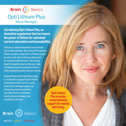 Opti Lithium Plus: Supercharge Brain Health with Enhanced Nutrient Absorption for Optimal Well-Being. Brain BeanBuy Supplements Australia