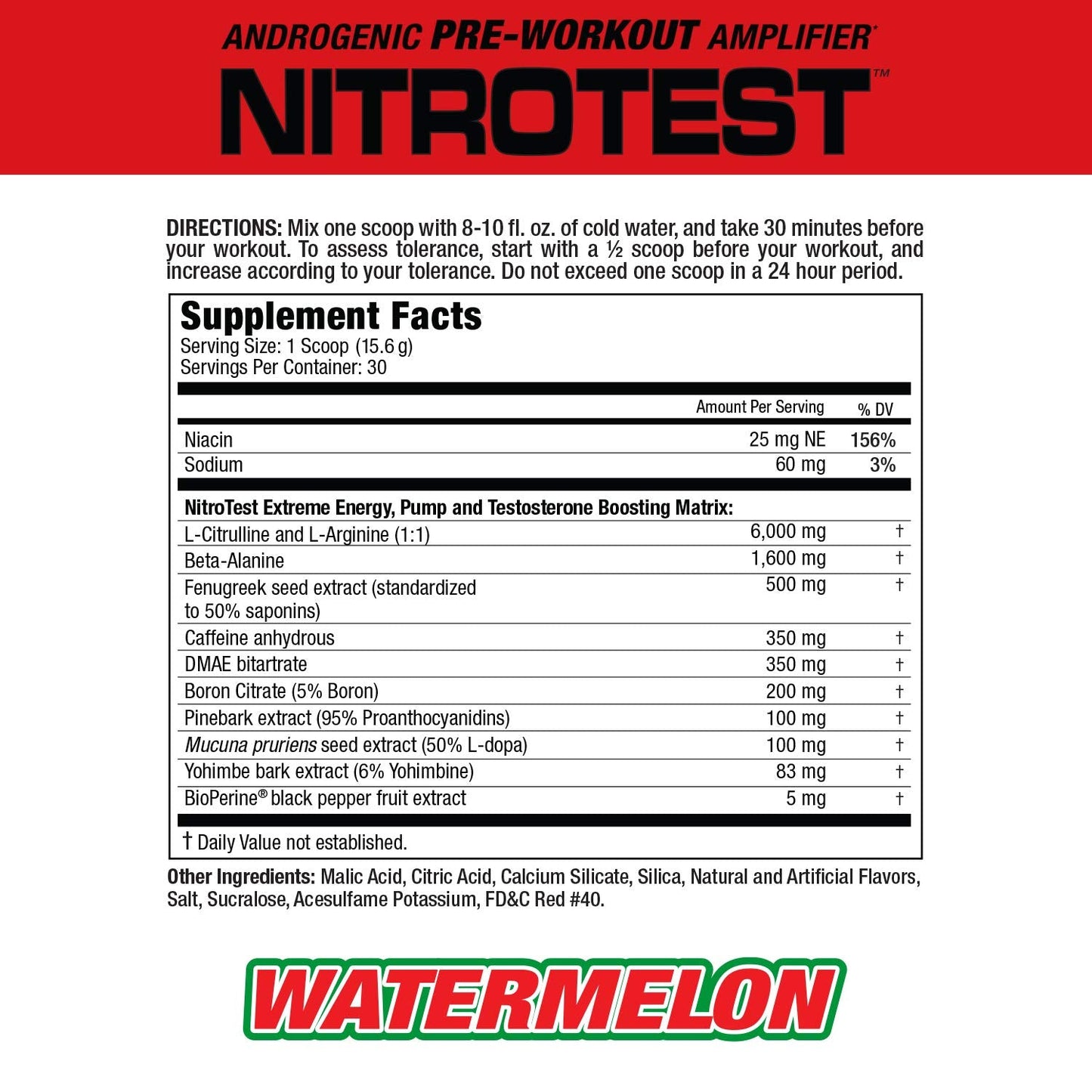 MuscleMeds Nitrotest Pre-Workout Supplement Drink, Boost Nitric Oxide, Testosterone MuscleMedsBuy Supplements Australia