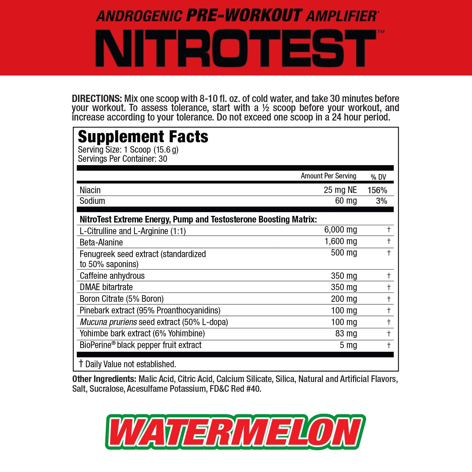 MuscleMeds Nitrotest Pre-Workout Supplement Drink, Boost Nitric Oxide, Testosterone MuscleMedsBuy Supplements Australia