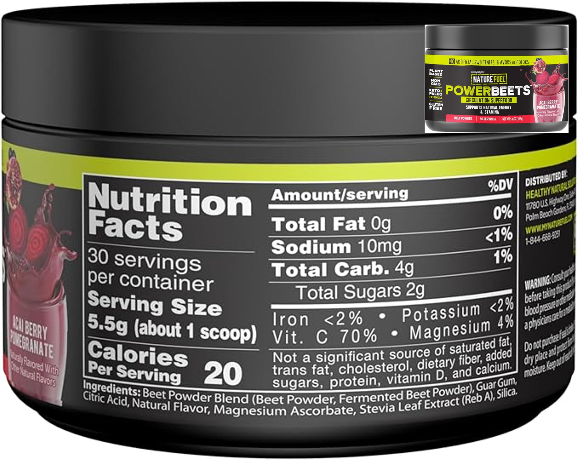 Amazing Grass Greens Blend Superfood: Super Greens Powder Smoothie Mix for Boost Energy, 30 Servings & Nature Fuel Power Beets Powder, Beet Root Powder, Support Natural Energy, 30 Servings Amazing GrassBuy Supplements Australia