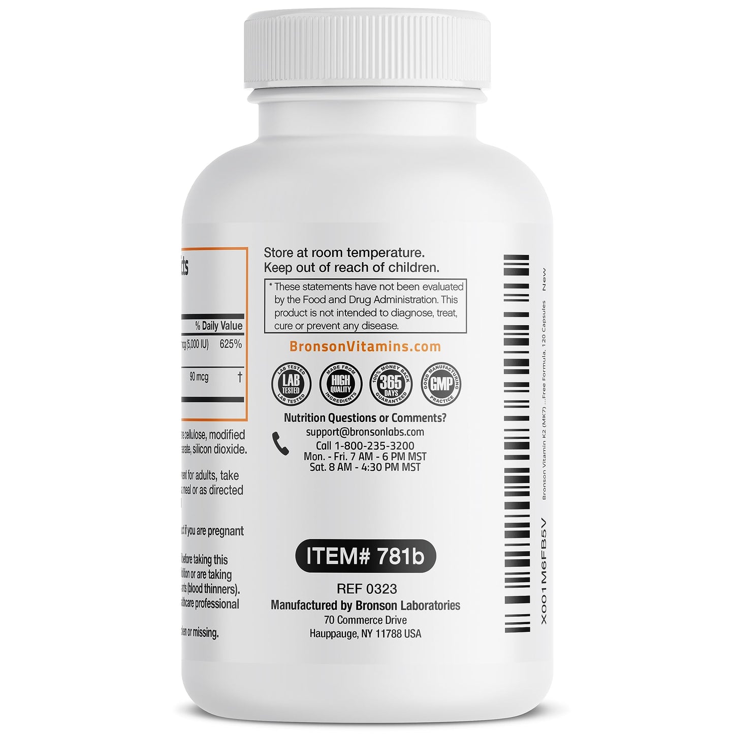 Bronson Vitamin K2 (MK7) with D3 Supplement Non-GMO Formula 5000 IU Vitamin BronsonBuy Supplements Australia