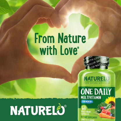 NATURELO Mens Multivitamins for Men 50+ - One Daily Multivitamin for Men with Vitamins, Minerals & Organic Whole Foods NATURELOBuy Supplements Australia