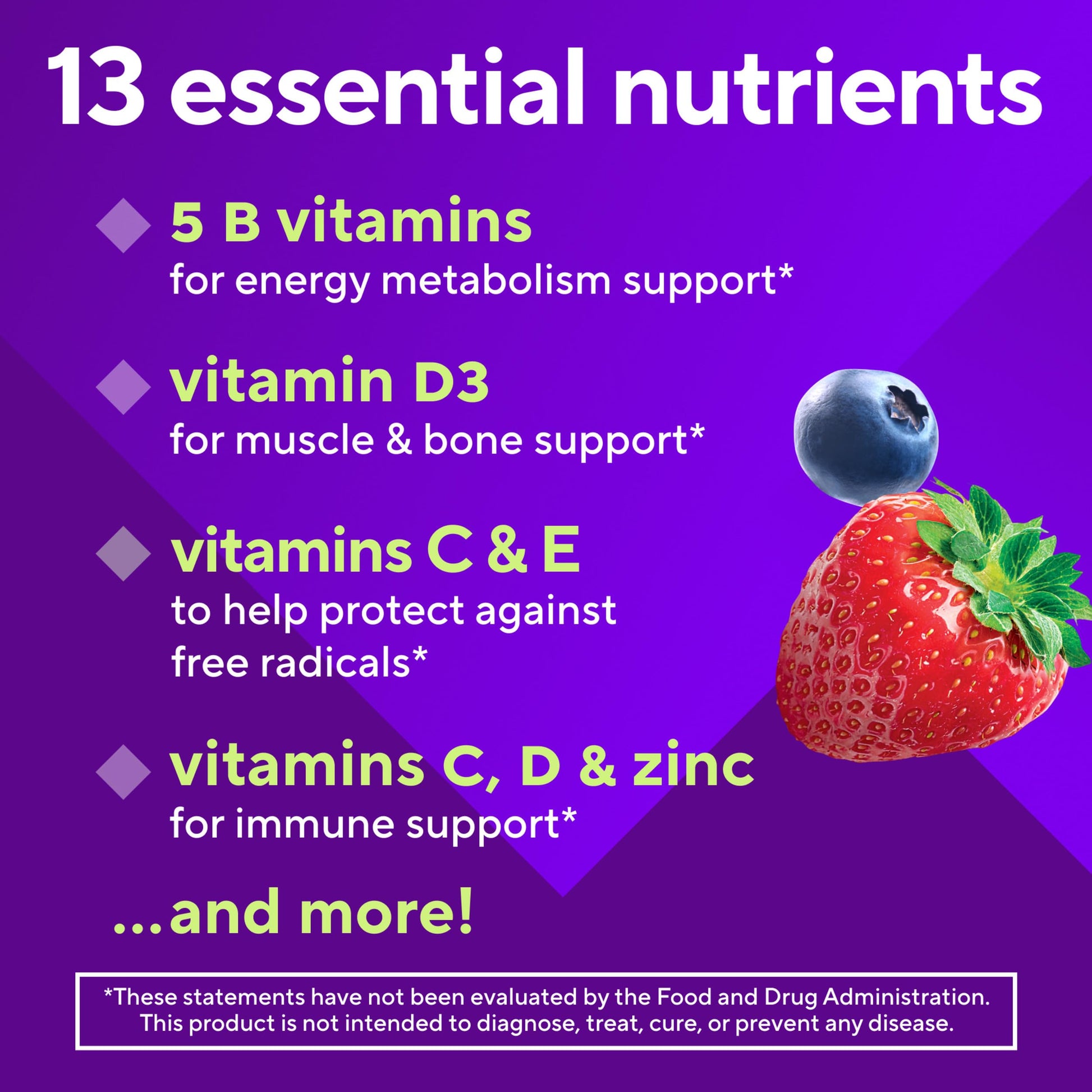 vitafusion Sugar Free Men’s Multi Daily Gummy Multivitamins, Supports Energy Metabolism, Muscle and Immune Health VitafusionBuy Supplements Australia