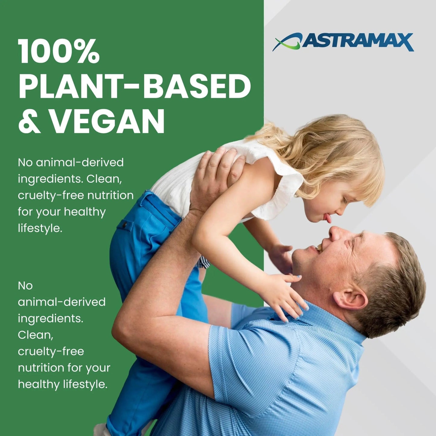 Astramax Advanced Vegan Multivitamin | Whole Food-Based Vitamin & Mineral Complex with 26 Nutrients, B12, D3, Probiotics & 42 Superfoods | Astramax