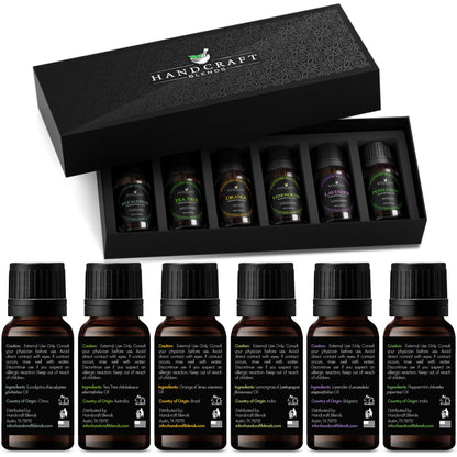 Handcraft Essential Oils Set – Top 6 Essential Oil Diffuser Oils for Home, Candle Making, Aromatherapy Oils Handcraft BlendsBuy Supplements Australia