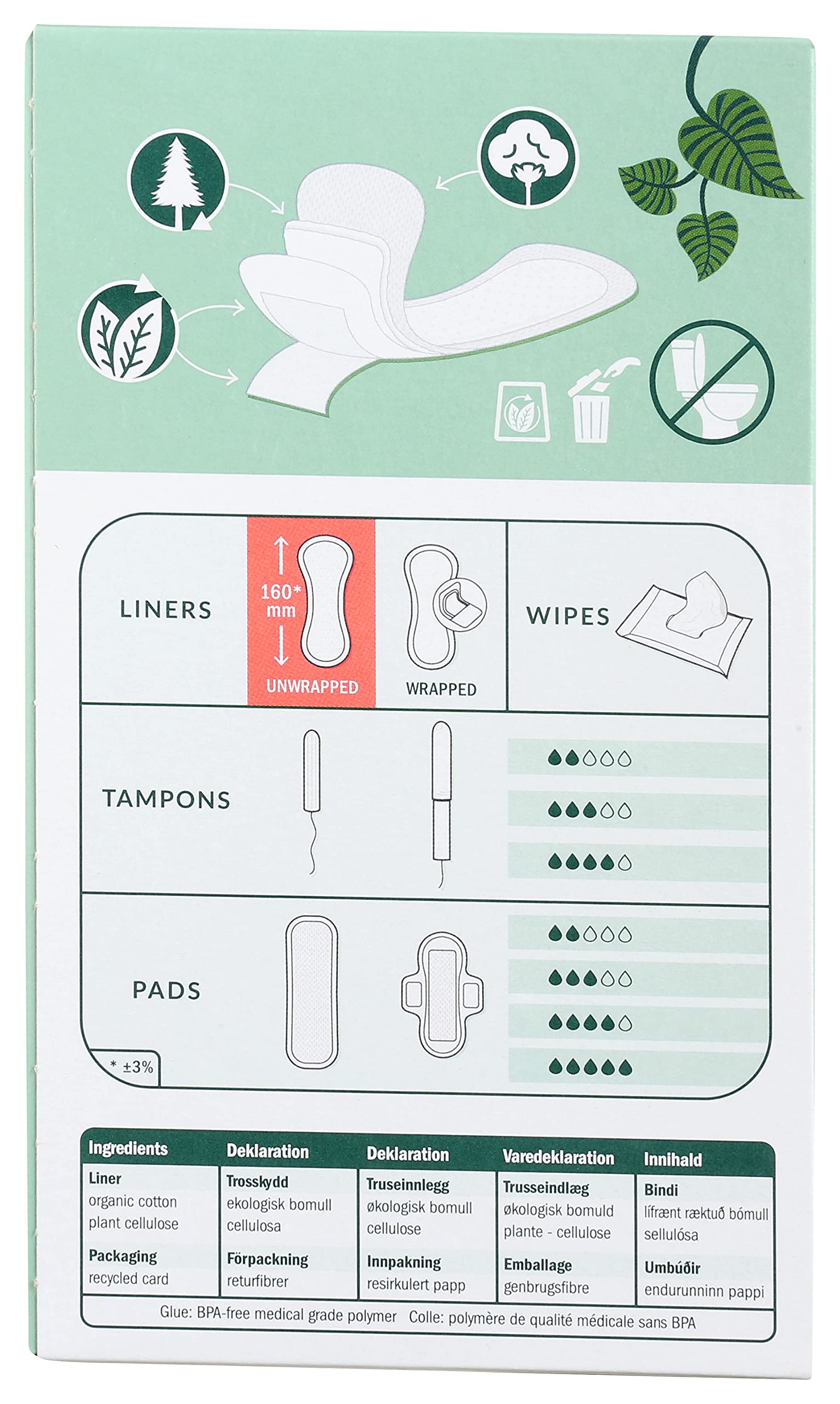 Natracare Natural Organic Curved Panty Liners, with Certified Organic Cotton, Ecologically Certified NATRACAREBuy Supplements Australia