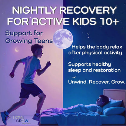 I Can Grow NightTime Kids Vitamins Multivitamin Sleep Aid | Magnesium for Kids with Magnesium Bisglycinate | Natural Calm & Recovery | FaweloBuy Supplements Australia