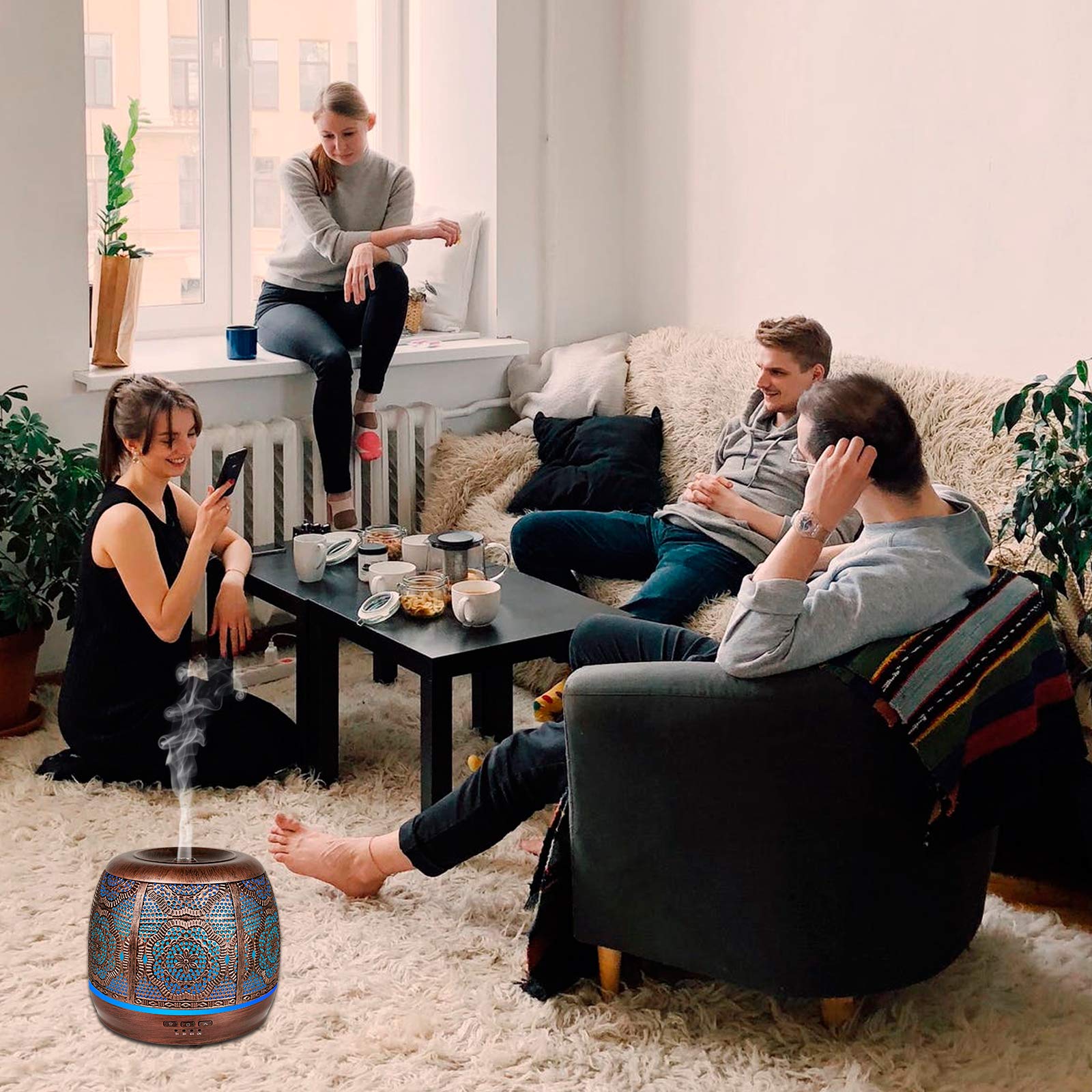 Essential Oil Diffuser, Upgraded Metal Diffusers for Essential Oils, Aromatherapy Diffuser Cool Mist BAIESHIJIBuy Supplements Australia