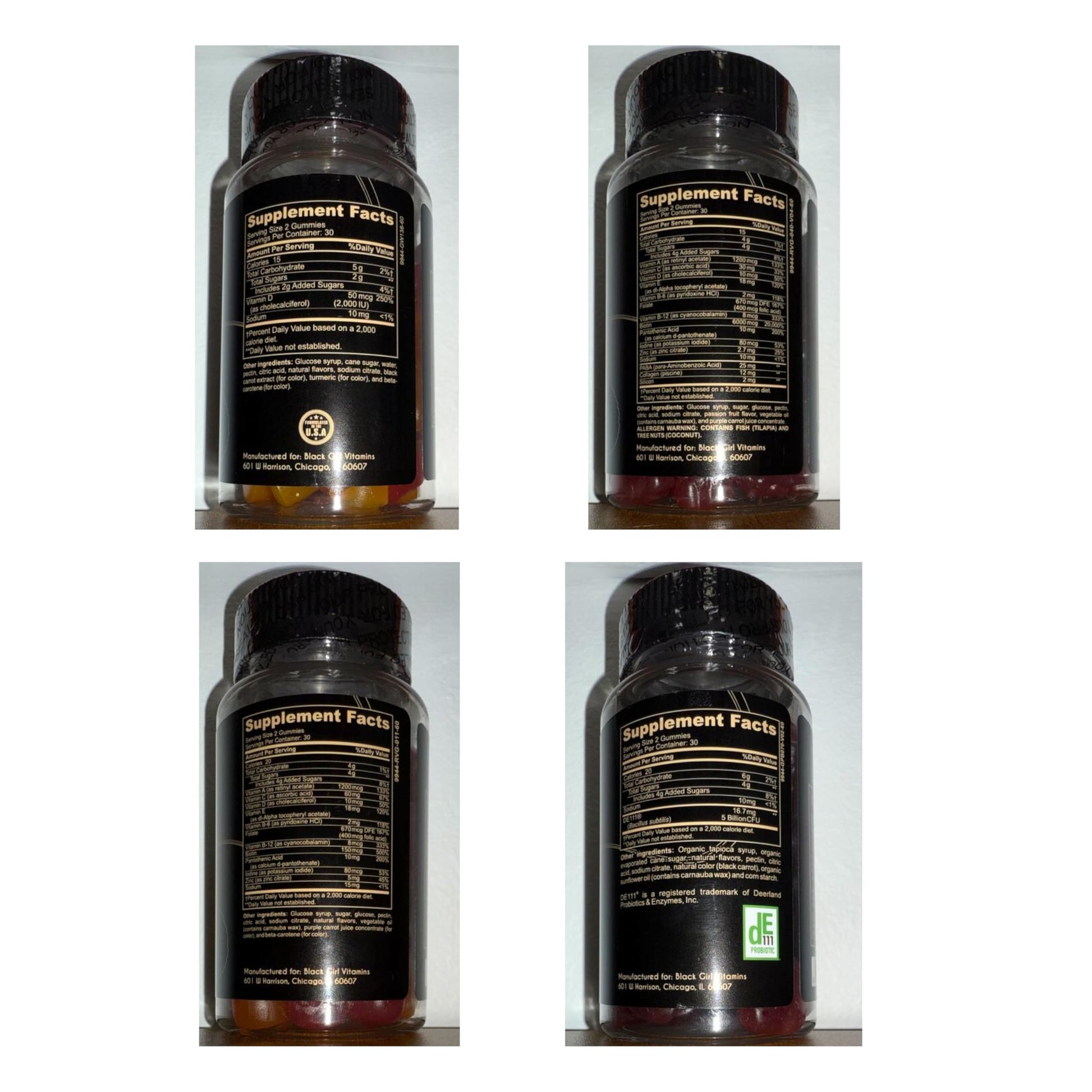 Black Girl Vitamins Complete Wellness Essentials - 30-Day Bundle with D3 Gummies, Probiotics, Hair-Skin-Nails + Sea Moss - 8 Key Nutrients for Immune, Skin & Energy Support Black Girl VitaminsBuy Supplements Australia