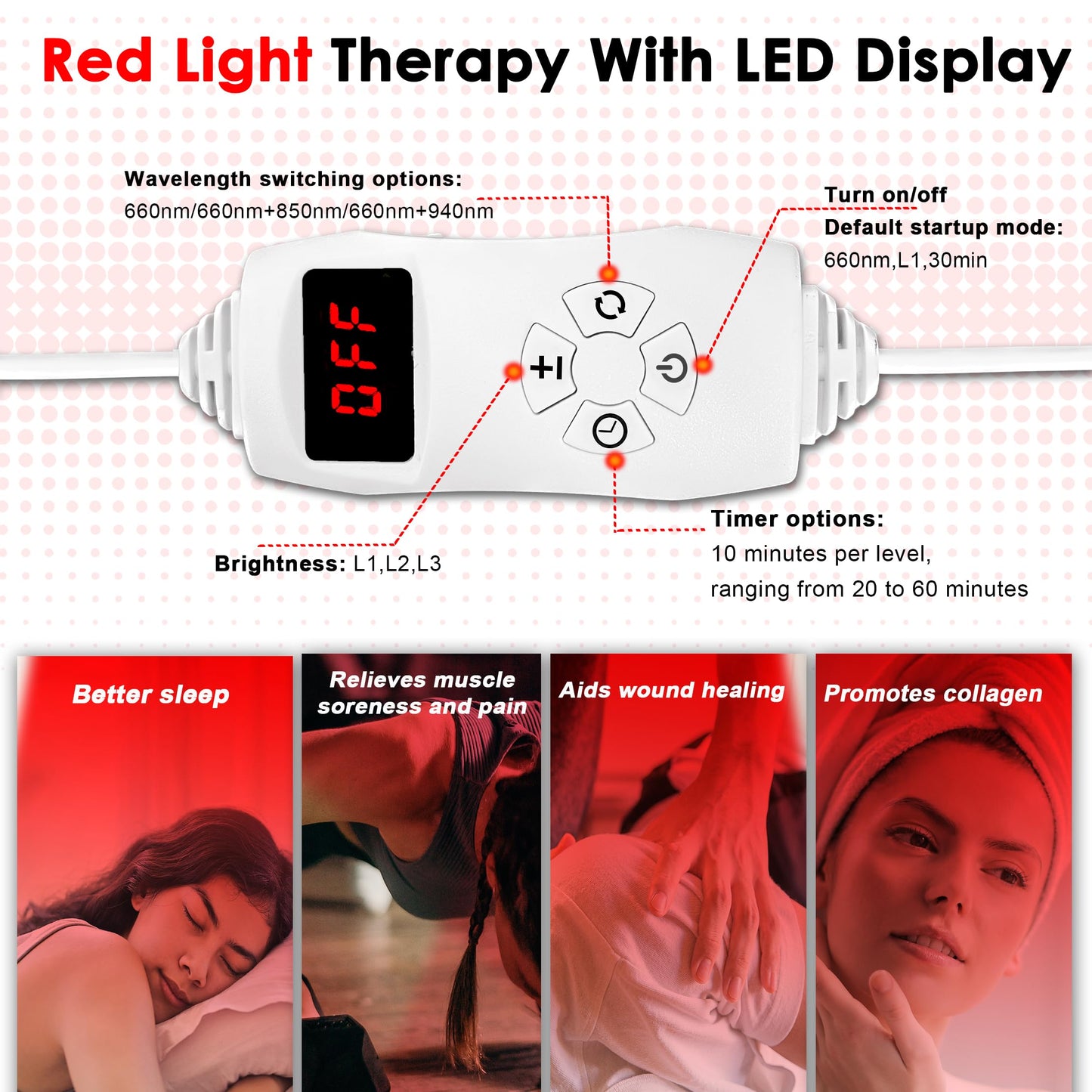 Akarishin Red Light Therapy Lamp- 660nm Red Light,850nm & 940nm Infrared Light Therapy AkarishinBuy Supplements Australia