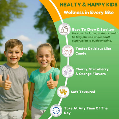 SHIFAA NUTRITION Halal Kids Multivitamin Gummies, 45-90 Days Supply, with All Essential Kids Vitamins SHIFAA NUTRITIONBuy Supplements Australia