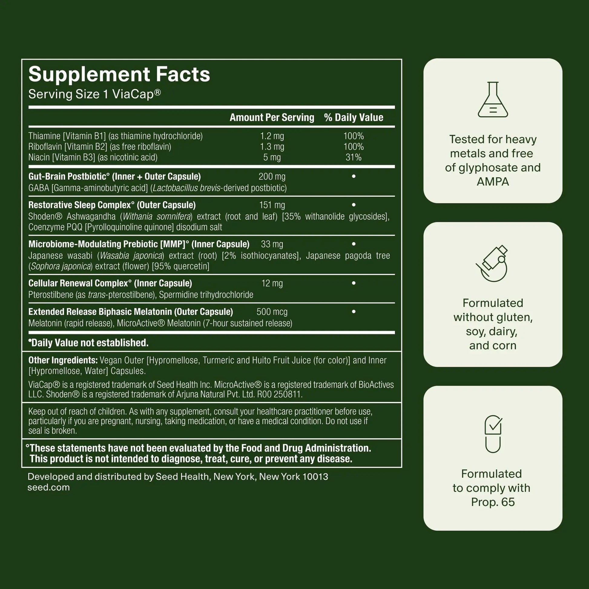 Seed DM-02 Daily Multivitamin & PM-02 Sleep + Restore Bundle - Multivitamin and Sleep Aid for Women and Men - Vegan - 30-Day Supply SeedBuy Supplements Australia