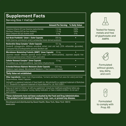 Seed DM-02 Daily Multivitamin & PM-02 Sleep + Restore Bundle - Multivitamin and Sleep Aid for Women and Men - Vegan - 30-Day Supply SeedBuy Supplements Australia