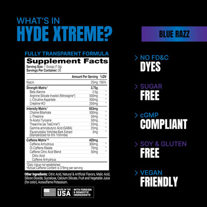 PROSUPPS Mr. Hyde Xtreme Pre-Workout Powder Energy Drink - Intense Sustained Energy PROSUPPSBuy Supplements Australia