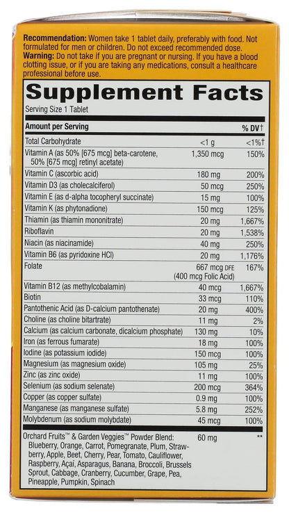 Natures Way Alive! Once Daily Womens, 60 CT Nature's Way