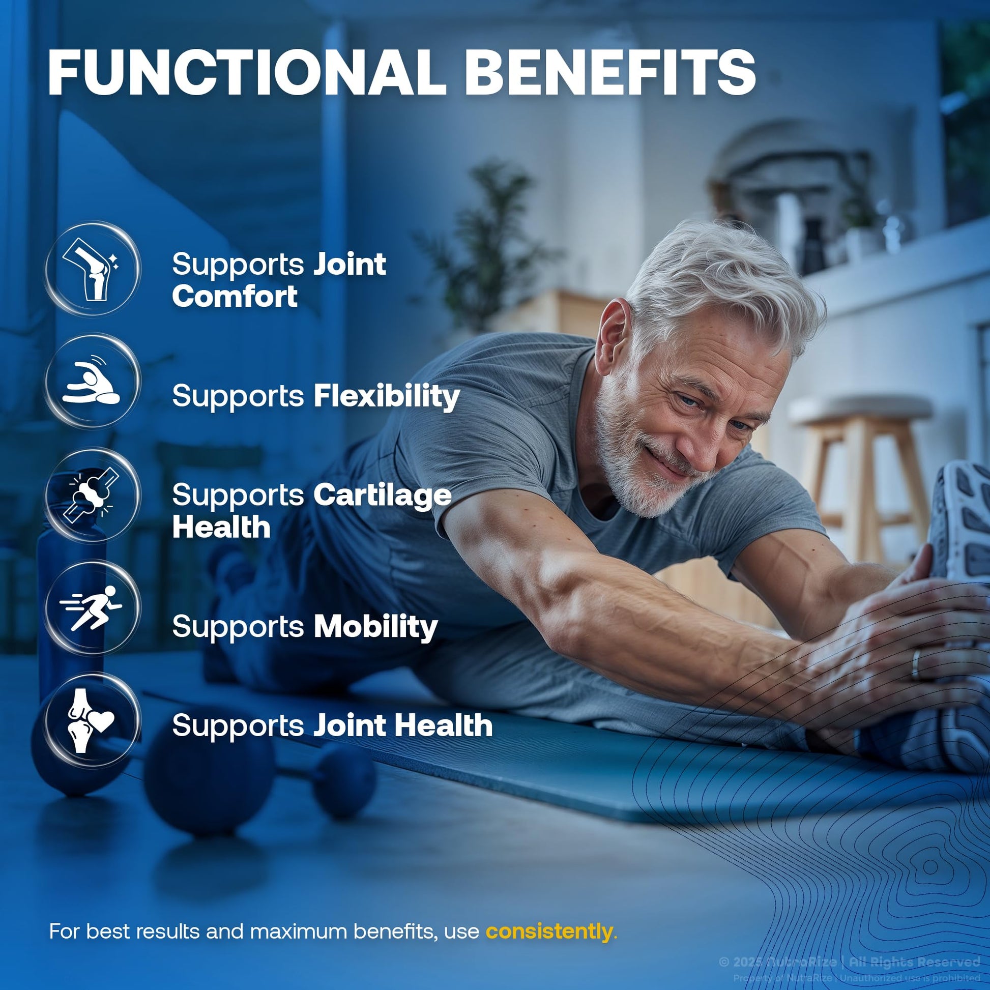 NutraRize (3 Pack) Arthro MD+ Capsules, Official Arthro MD Joint Support, All Natural Formula to Support Flexibility and Mobility, Premium Pills for Healthy Joints, Arthro M D Review (180 Capsules) NutraRizeBuy Supplements Australia