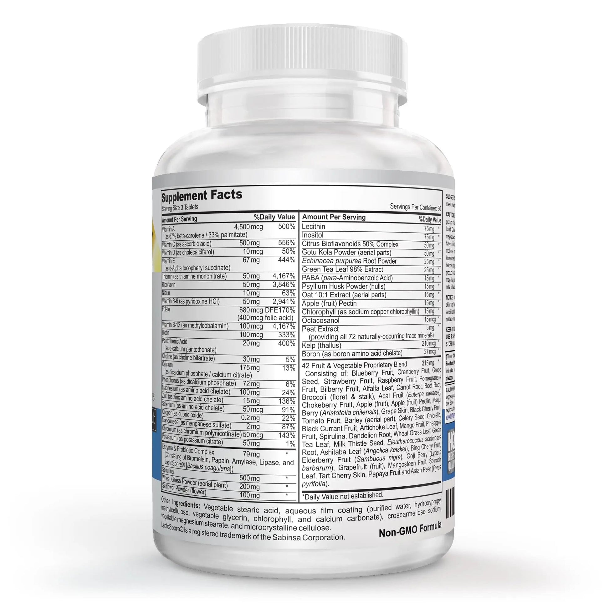 Vegan Whole Food Multivitamin & Mineral - Vitamins A B1 B2 B6 B12 C D3 E & 110 Super Foods, Herbs, Greens & Reds Vitalité Now!Buy Supplements Australia