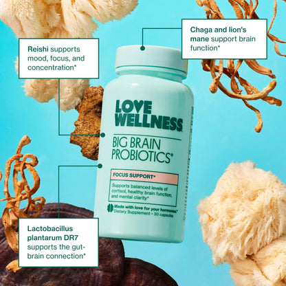 Love Wellness Daily Love Multivitamin & Big Brain Probiotics | Mind and Body Duo | Womens Vitamin and Probitoic Love Wellness