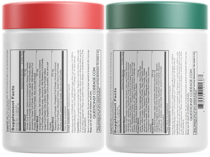 Codeage InstantFood Easy Veggies + Fast Fruits Bundle – Vegetable & Fruit Blend Capsule Supplement – Plant-Based Phytonutrient Formula – Vegan, Non-GMO – 180 Capsules CodeageBuy Supplements Australia