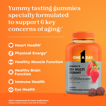 One A Day Multivitamin for Women 50 and Over, Women's Multivitamin Gummy 50 plus for Immune Support ONE A DAYBuy Supplements Australia