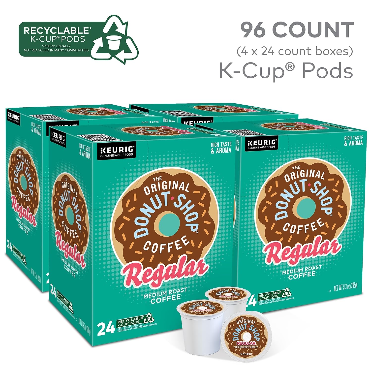 The Original Donut Shop Regular Keurig Single-Serve K-Cup Pods, Medium Roast Coffee The Original Donut ShopBuy Supplements Australia