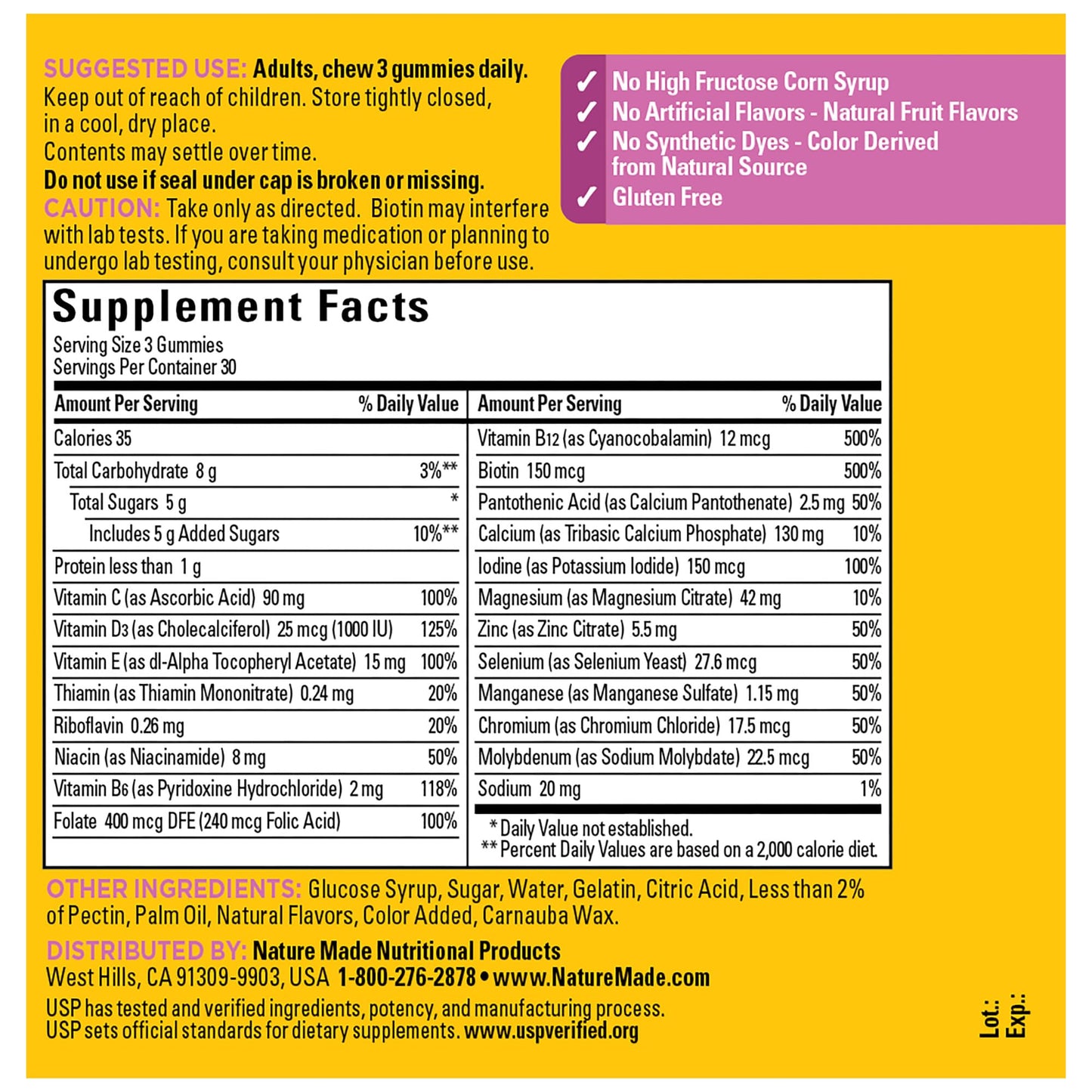 Nature Made Advanced Womens Gummy Multivitamins with Magnesium Citrate, Calcium, B Vitamins, Multivitamin Gummies for Women, 90 Multi Vitamin Gummies, 30 Day Supply Nature MadeBuy Supplements Australia