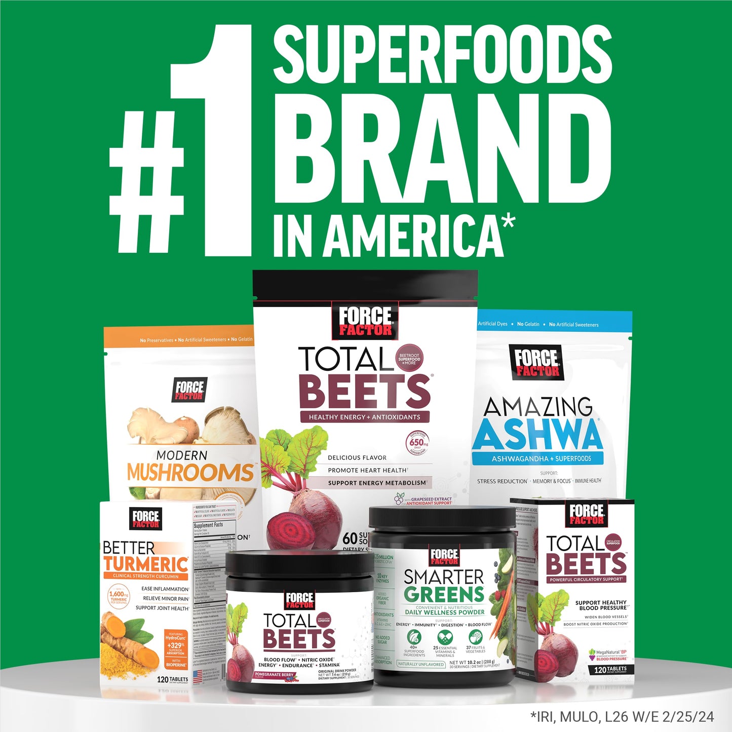Force Factor Smarter Greens Superfoods Powder, 2-Pack, Supports Digestion and Bloating, Immunity, and Energy, Greens Powder with Probiotics, Digestive Enzymes, Antioxidants, and Fiber, 60 Servings Force FactorBuy Supplements Australia