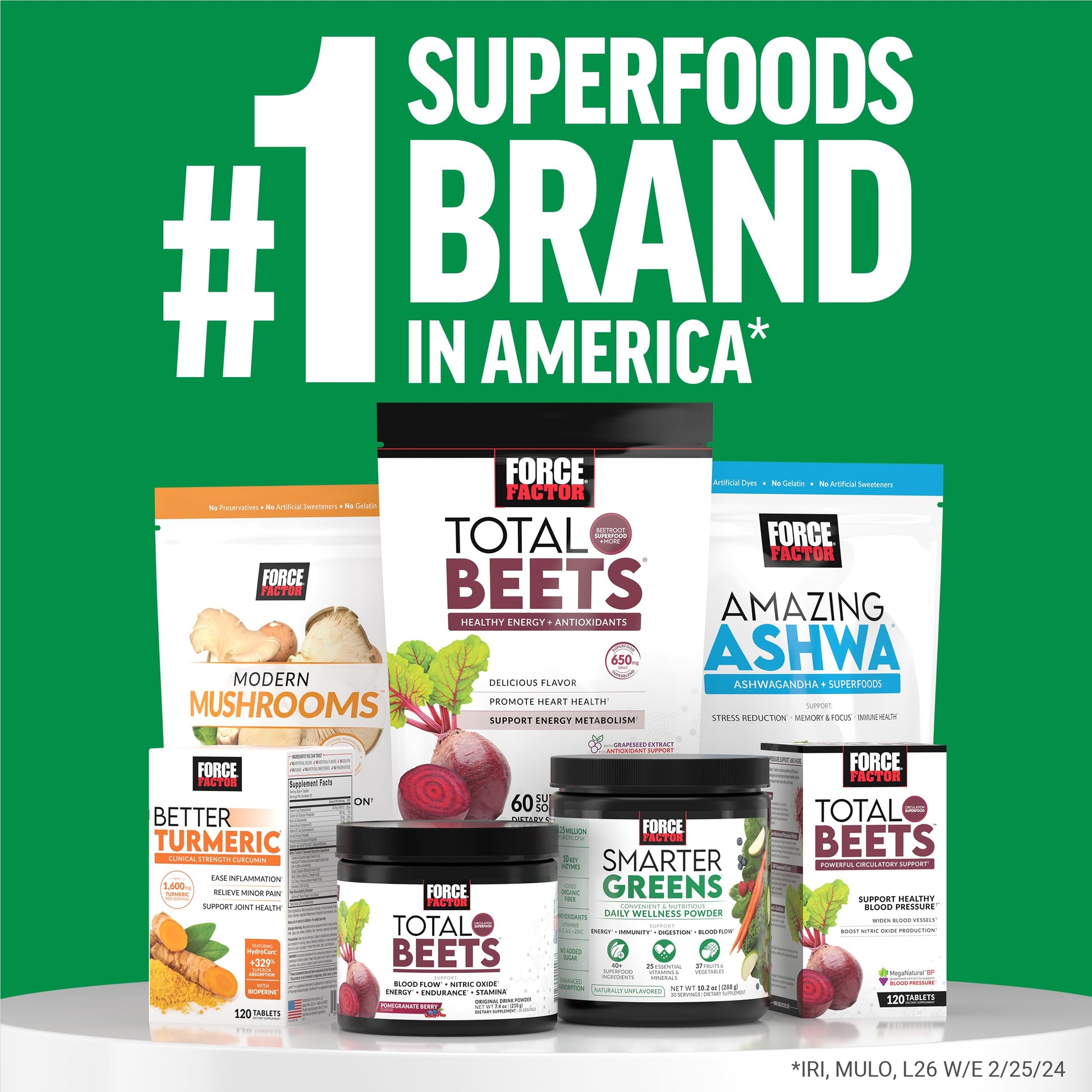 Force Factor Smarter Greens Superfoods Powder, 2-Pack, Supports Digestion and Bloating, Immunity, and Energy, Greens Powder with Probiotics, Digestive Enzymes, Antioxidants, and Fiber, 60 Servings Force FactorBuy Supplements Australia